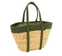 AUBRY GASPARD Sac en Palmier Naturel et teinté