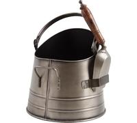 AUBRY GASPARD Seau à Cendres avec Pelle en métal Finition étain Antique