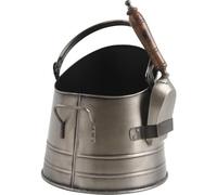 AUBRY GASPARD Seau à Cendres avec Pelle en métal Finition étain Antique