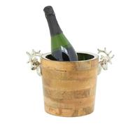 Seau à champagne Cerf en bois et alu