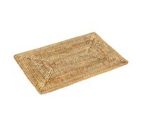AUBRY GASPARD - Set de Table en Rotin Naturel - Rectangulaire 46 x 31 cm - Poids Léger 0.42 kg - Fabrication Artisanale - Idéal pour Décoration de Table et Usage Quotidien
