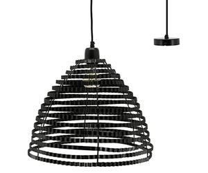 AUBRY GASPARD - Suspension en Métal Accordéon - Ø 41 cm, Hauteur 32 cm - Longueur de Câble 150 cm - Ampoule E27 Fournie - Compatible Classes Énergétiques E - Pour Intérieur Design et Fonctionnel