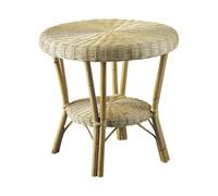 Table D'appoint En Manau Et Moelle De Rotin Naturelle