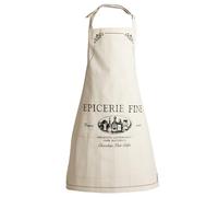 AUBRY GASPARD - Tablier de Cuisine Épicerie Fine - 100% Coton - Motif Élégant et Pratique pour Cuisine - Idéal pour Amateur de Cuisine et Chef à Domicile - Confortable pour Usage Quotidien