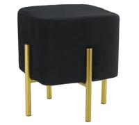 AUBRY GASPARD Tabouret carré Pied doré Gatsby