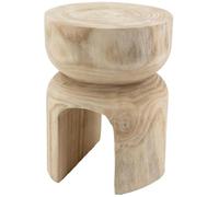 AUBRY GASPARD Tabouret en Bois Paulownia Molaire Naturel