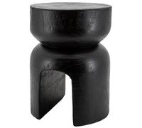 AUBRY GASPARD Tabouret en Bois Paulownia Molaire Noir