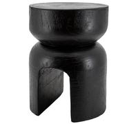 Tabouret En Bois Paulownia Molaire Noir Noir