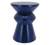 AUBRY GASPARD Tabouret en Bois Paulownia Pion Bleu