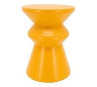 AUBRY GASPARD Tabouret Pion Artisanal en Bois de Paulownia Jaune - Design Unique