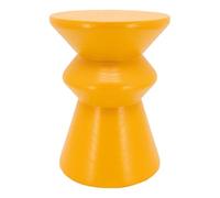 Aubry Gaspard - Tabouret Pion artisanal en bois de paulownia jaune - Design unique Jaune G