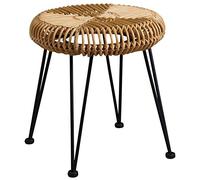 AUBRY GASPARD Tabouret Soleil en rotin Naturel