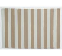 Aubry Gaspard - Tapis d'extérieur en polypropylène 120 x 180 cm Rayures - Beige Beige