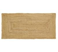 Tapis en jute naturel tressé 65 x 135 cm