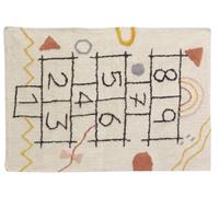 Tapis marelle en coton tufté multicolore