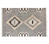 AUBRY GASPARD Tapis Motif aztèque en Coton 180 x 120 cm