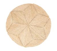 AUBRY GASPARD - Tapis Rond en Jonc Kaate - Ø 180 cm - Design Naturel et Élégant - Adapté à Toutes Décorations Intérieures - Matière Jonc Cassante avec Possibilité de Légère Perte de Matière Initiale