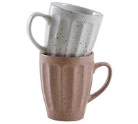 AUBRY GASPARD - Tasse à café en grès terrazzo avec Anse - Compatible Lave-Vaisselle et Micro-Ondes - Design Moderne et Élégant - Idéale Usage Quotidien et Réceptions - Coloris Assortis