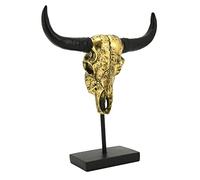Tête de Buffle en résine dorée