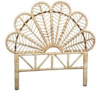 Aubry Gaspard - Tête de lit en rotin naturel Sola Sommier 90 cm Naturel G