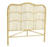 AUBRY GASPARD - Tête de Lit Rotin Naturel - Sommier 90 cm - Beige - 90x4x127 cm - Finition Naturelle - Compatible Lit 90 cm - Livrée Montée - Design Ajouré, Élégant et Artisanale