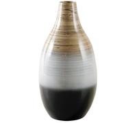 AUBRY GASPARD - Vase en Bambou Laqué - Effet Tie and Dye - Ø 20 cm - Hauteur 40 cm - Élégant et Naturel - Parfait pour Sublimer Votre Décoration Intérieure avec Une Touche d'Originalité