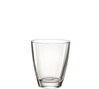AUBRY GASPARD-Vase ovale en verre transparent Fiori grande - H 17 cm