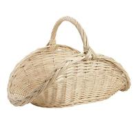 AubryGaspard Panier à bûches en Osier Blanc