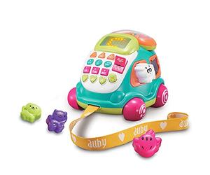 Auby Ma Voiture Téléphone Multi-activités - Jouet Bebe 9 10 11 12 Mois，Jouet Enfant 1 2 3 4 Ans Garcon Fille