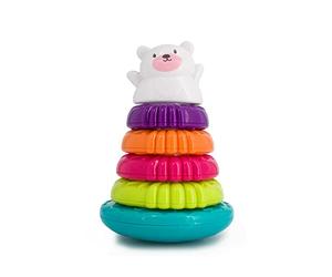 Auby Mon Empil' Ours - Jouet Bebe 9 10 11 12 Mois,Jouet Enfant 1 2 3 4 Ans Garcon Fille