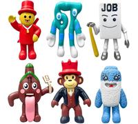 Aubzy Set de 6 Figurines Premium Brain Rot Italien - Grande Taille 67 Los Tralaleritos Jouets Collectionnables, Cadeau Multicolore pour Les Fans