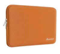 Aucase Housse de Protection en Cuir pour Ordinateur Portable 15", 15,6", 16", Résistante à l'eau, Sac de Protection Bouffant pour MacBook Pro 16 MacBook Pro 15"/HP/Lenovo/Acer/ASUS/Dell Chromebook