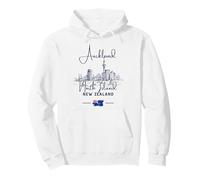Auckland Drapeau Paysage Urbain Nouvelle-Zélande Sweat à Capuche
