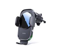 Auckly 15W Qi Chargeur Induction Voiture,Chargeur sans Fil Voiture Rapide Automatic Clamping Porte Clip De Sortie d'air Support Téléphone Voiture pour iPhone Samsung Huawei LG Tous Les Appareils Qi