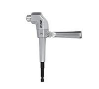 AUCO Embout de perceuse à angle droit durable, adaptateur de perceuse réglable, ajustement à l'impact, couple maximal 56,5 Nm, corps entièrement en métal et engrenage en acier, pour une utilisation