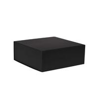 Aucomptoirdesboites Boîte Carrée Luxe Noir Mat - 25 × 25 × 9 cm - Coffret Rigide Magnetique Premium pour Cadeaux, Rangement Haut de Gamme, Emballage Boutique