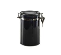 Aucomptoirdesboites Boîte cylindrique en fer noir couvercle clip, diamètre 10 cm, hauteur 15 cm - 1litre : Rangement et stockage cuisine, déco, ambiance industrielle - LBF1CLN