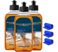 Aucosh Floor Cleaner,Powerful Multi-purpose Home Stain Cleaner,Fragrance Cleaning Care Solution,Dual-Action Stain Odor Remover Floors Cleaners,For Marble,Wooden Furniture-Long Lasting Fragrance (3)