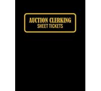 Auction Clerking Tickets: Clerking Tickets for Auctions | Lot Number, Buyer Info & Price Log for Event Organizers, 1512 tickets