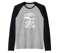 Aucun Animal n'a Besoin de Mourir Manche Raglan