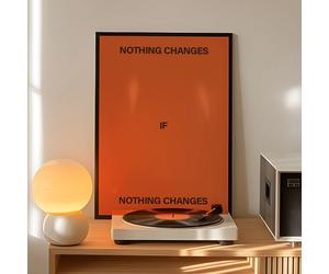 Aucun changement ne se produit si rien ne change, impression sur toile, affiche, image pour salon, chambre à coucher, décoration de la maison G3624