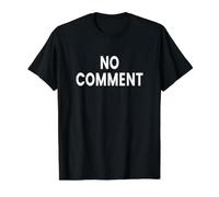 Aucun commentaire T-Shirt Graphique avec Valeur, Homme, Noir, L
