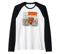 Aucun Corps ne Vous a demandé Un Squelette d'halloween drôle Manche Raglan