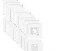 Aucun crochet mural pour perce, 6 cm, PVC transparent(50Pairs)