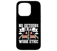 Aucun détour dans Mon Travail Ethic Road Builder Coque pour iPhone 15 Pro