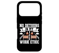 Aucun détour dans Mon Travail Ethic Road Builder Coque pour iPhone 17 Pro