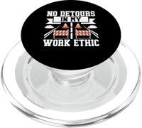 Aucun détour dans Mon Travail Ethic Road Builder PopSockets PopGrip pour MagSafe
