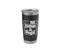 Aucun humain n'est illégal - L'original Gobelet isotherme en acier inoxydable double paroi