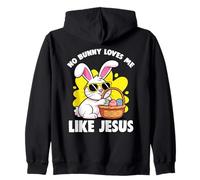 Aucun Lapin ne m'aime comme Jésus, Lapin de Pâques chrétien Sweat à Capuche