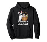 Aucun Lapin ne m'aime comme Jésus, Lapin de Pâques, Faith Christian Sweat à Capuche